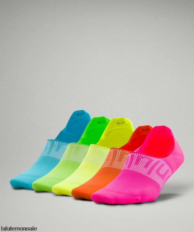 Lululemon Damen DELULU434 | Rainbow Power Stride No-show Sock With Active Grip 5 Pack Only Online